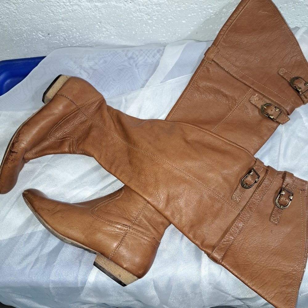 Aldo brown leather boots